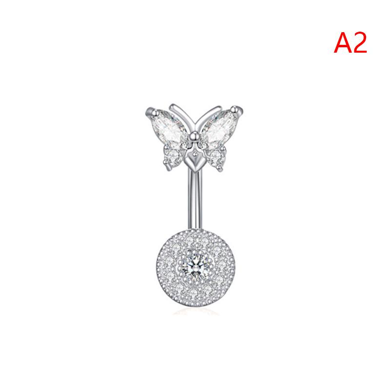 

Кольцо для пупка в виде бабочки и пчелы из нержавеющей стали с цирконием и цветком для женщин, сексуальное украшение для пирсинга тела