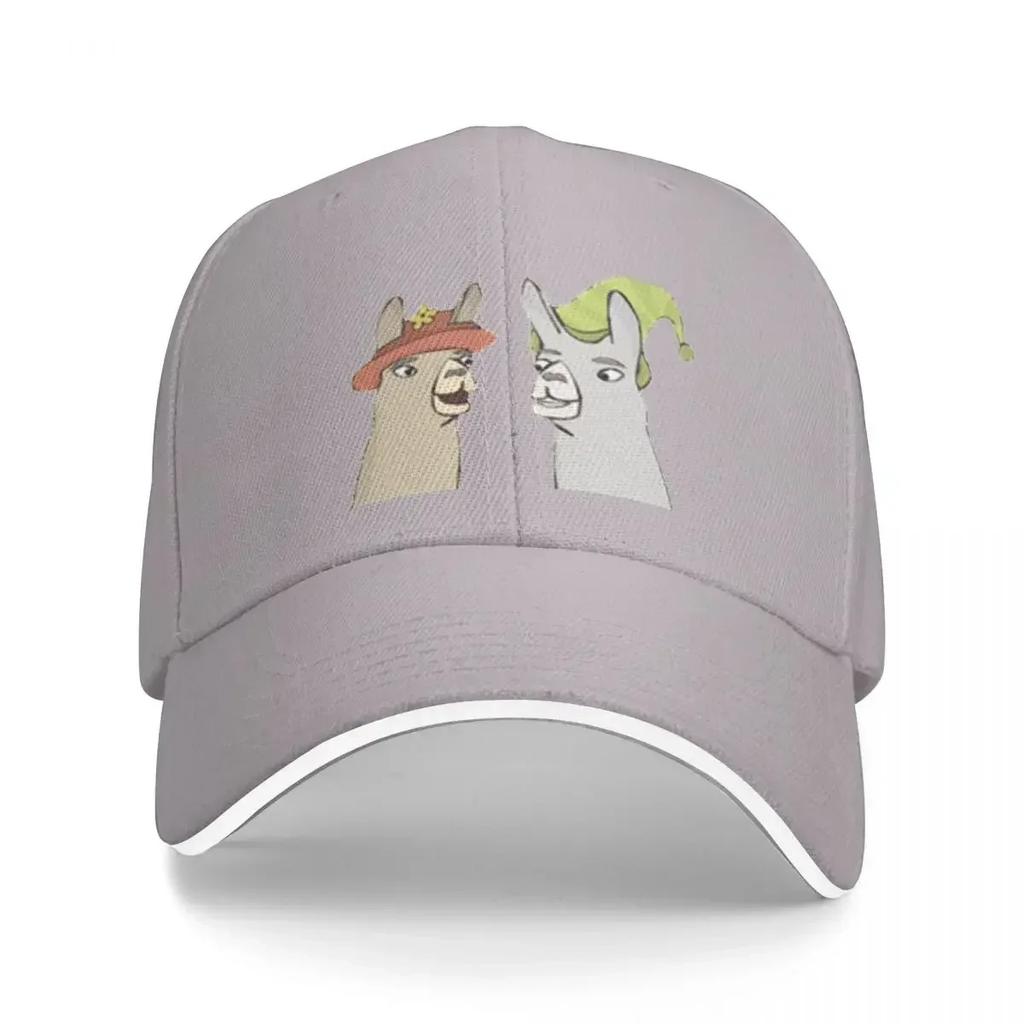 Llamas With HatsCaaaarl Cap Baseball Cap items new in the hat Womens golf wear Unisexs Streetwear for Sun Protection