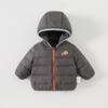 Infant & Toddler Down Hoodie: 2026 Autumn/Winter Baby Girls' Lightweight White Duck Down Casual Jacket