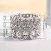 s/Set Sparkling Temperament Women Ring Cubic Zirconia Luxury Party Wedding Lady Wearable Accessories Jewelry for Versatile