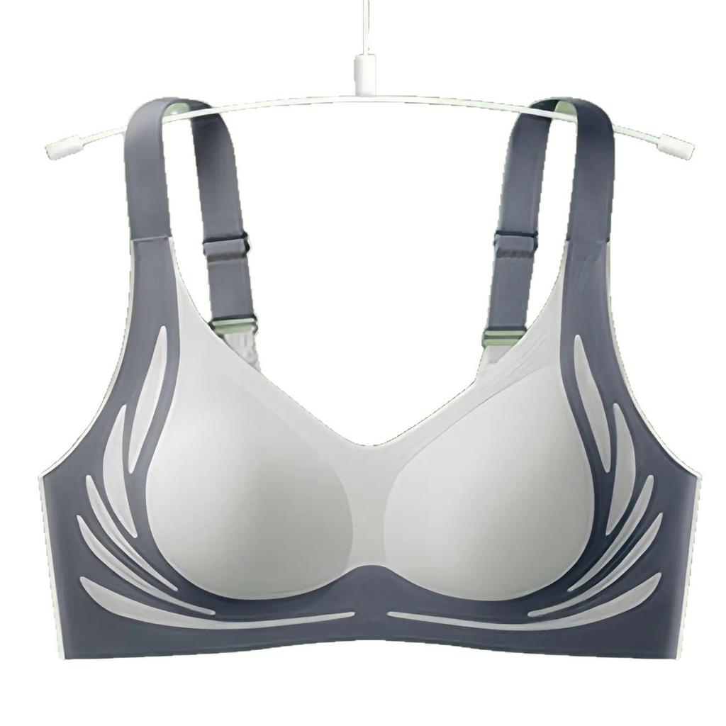 Popular Anti-sagging Seamless Bra for Women, No Steel Ring, Comfortable Gathering, Beautiful Back, Big Chest, Small Sports Underwear for Women