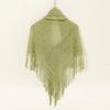 Retro Tassels Shawls Versatile Women Shawls Trendy Knitted Shawls  for Women