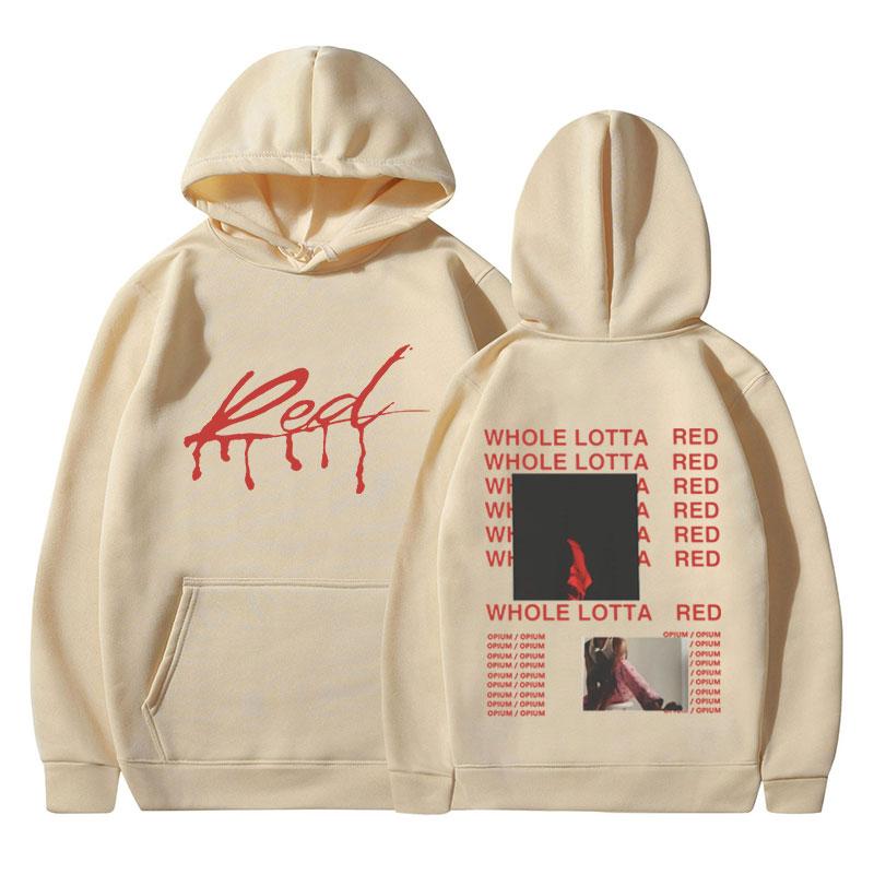 Rapper Playboi Carti Hoodie Album Whole Lotta Red Opium Merch Sweatshirt Men Women Fashion Hip Hop Popular Pullover Streetwear
