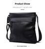 Shihua Eden Herren Echtleder Vertikale Schulter Messenger Bag - Trendiger Koreanischer Business Casual Rucksack
