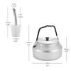 Camping Kettle Portable Lightweight Aluminum Alloy Camp Coffee Pot with Stainless Steel Extended Spout for Outdoor