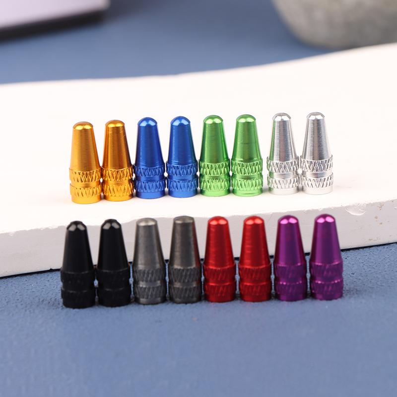 10 Peças Liga de Alumínio Tampa da Válvula Presta de Pneu Bicicleta de Estrada Protetor Coberto Bicicleta de Estrada Pneu à Prova de Pó Válvula Presta de Bicicleta