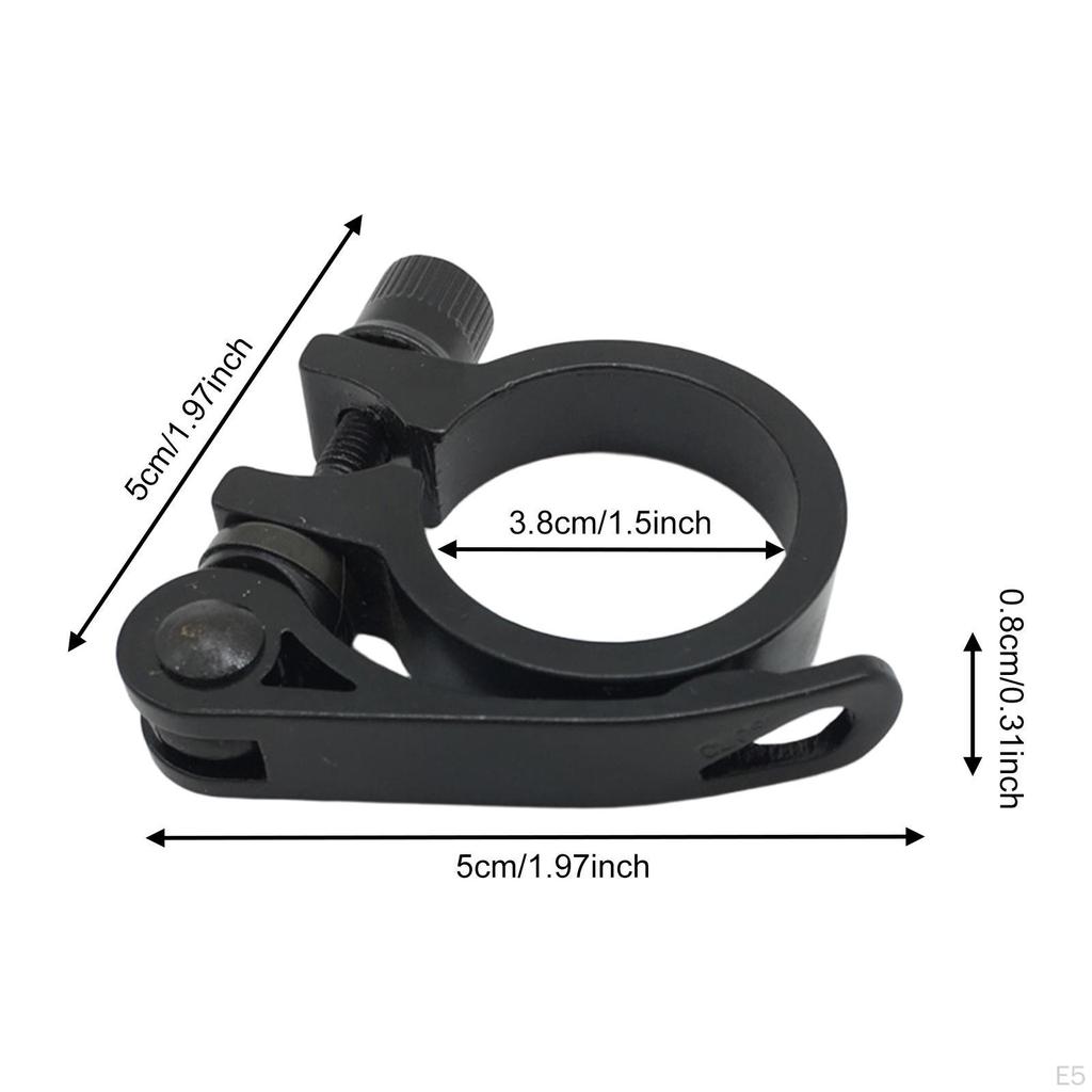 Bike Seat Post Clamp Seatpost Aluminum Alloy Spare Parts Inner Diameter 38mm Quick Release for