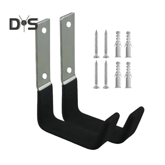 1/2 Stück Hochleistungs-Wandhaken Starke Tragfähigkeit Rostfrei Einfache Installation Garagenaufbewahrungshaken Wandmontierte Racks