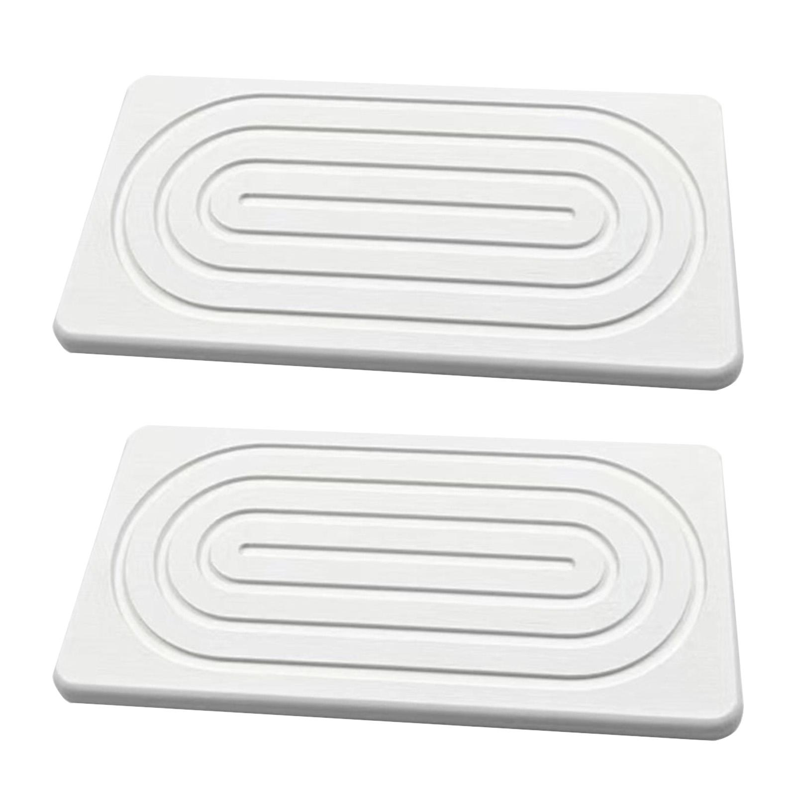 

Diatomaceous Earth Absorbent Floor Mat — Quick-Drying, Non- Bathroom Foot Mat. An Household Accessory For Bathroom Doorways, Featuring Powerful Wa One Size белый