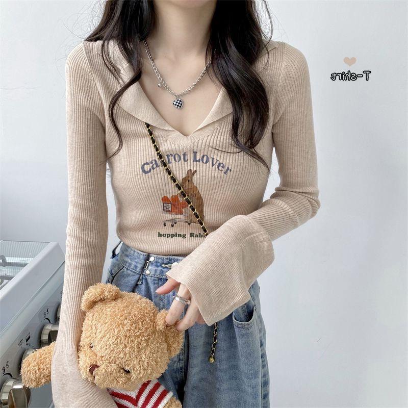 

Slim-fit PO neck long-sleeved top women s new autumn and winter soft waxy sweater knitted bottoming shirt One size [recommended 80-60kg]