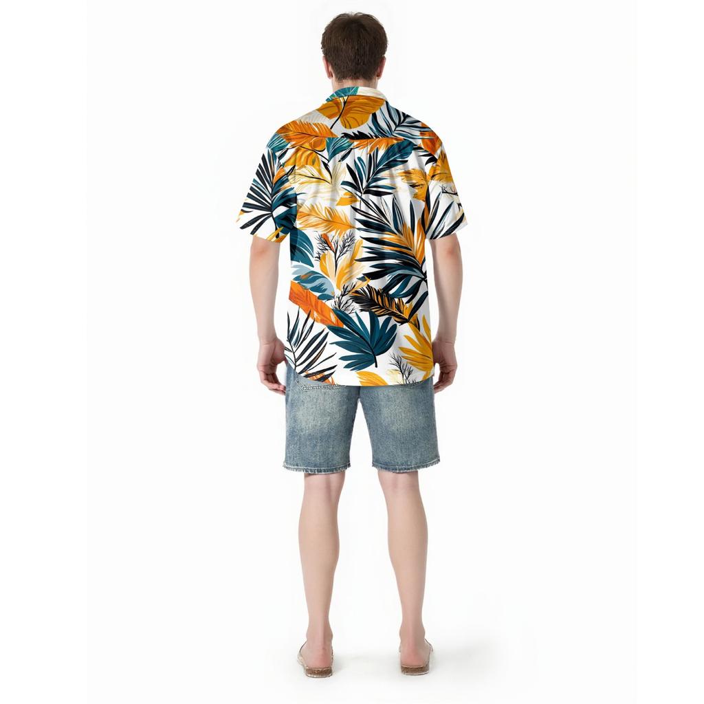 Family Matching Summer Outfits, Hawaiian Vacation Women Beach Dress, Girls Sundress, Men And Boys Button Down Shirt