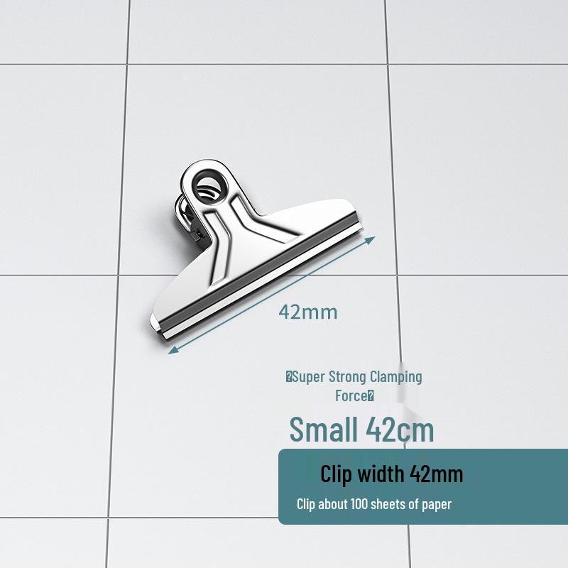 Очень большой зажим для денег и офисных папок из нержавеющей стали