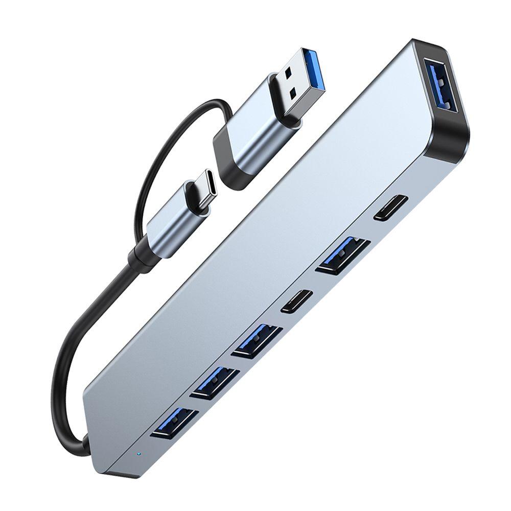 Alloy High Speed OTG Adapter Expander Laptop Type-C Splitter PD Charging USB 3.0 USB C HUB