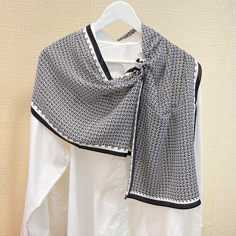 140*35cm Women Spring Summer Autumn Mulberry Silk Scarf Ribbons Shawl Long Scarf Neckerchief