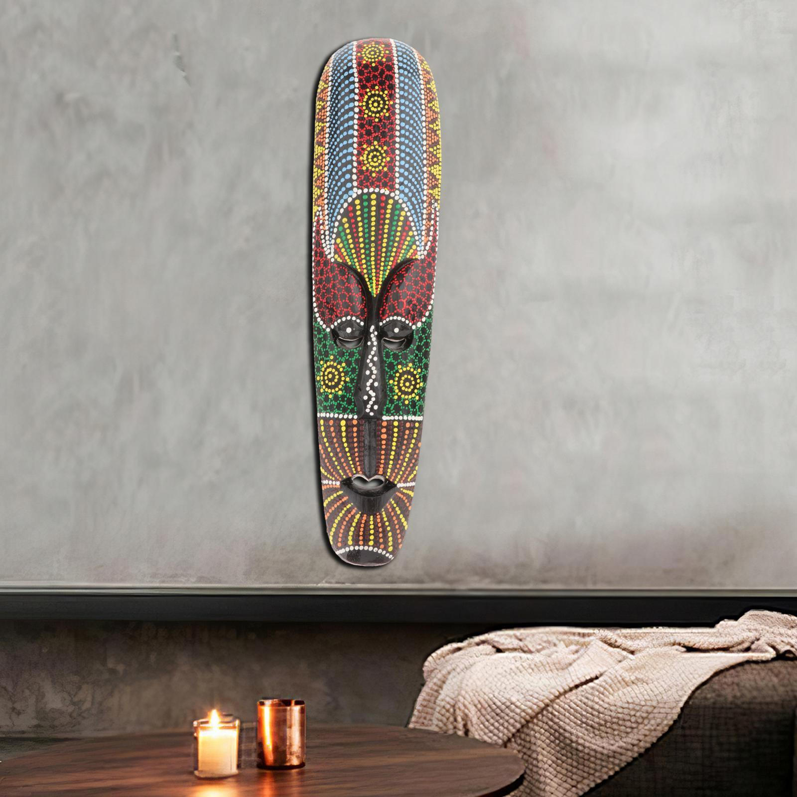 Тайский настенный точеный орнамент с ручной росписью 50cm