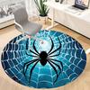 1PCSpider Web Office Round Area Rug,  Mat Suitable For Office, Under Office Chairs Bedroom Living Room Home Decor, Room Deco