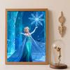 5d Diamond Painting, Elsa Snowflake Art Painting Diy Handmade Sticker Gift, Home Decoration Painting
