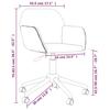 Dining Room Chairs 2 Pcs Swivel Cream Fabric