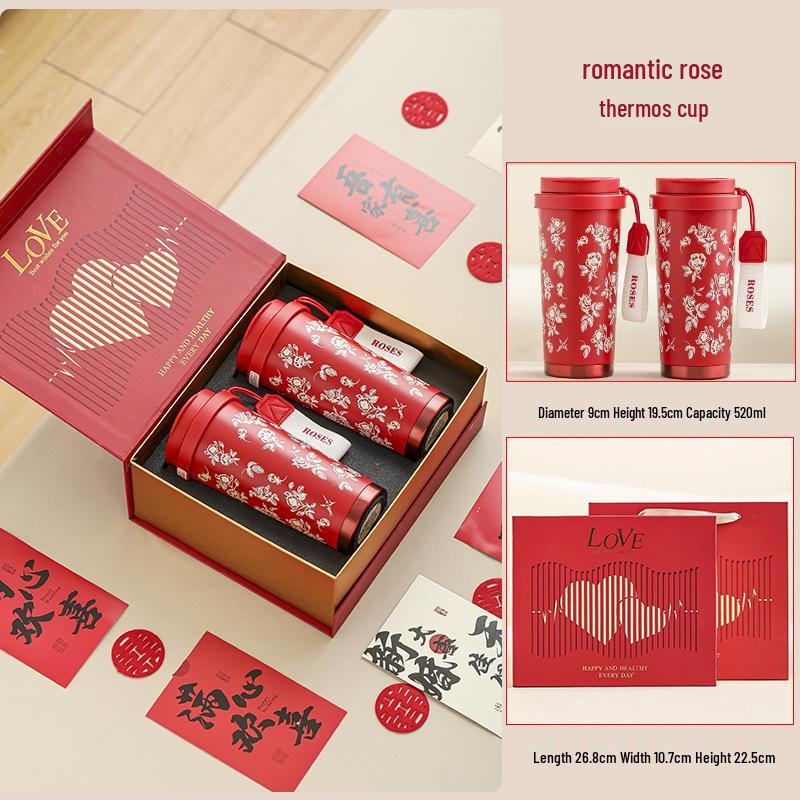 Elegant Wedding Gift: High-End Cup Set for Newlywed Brides & Best Friends