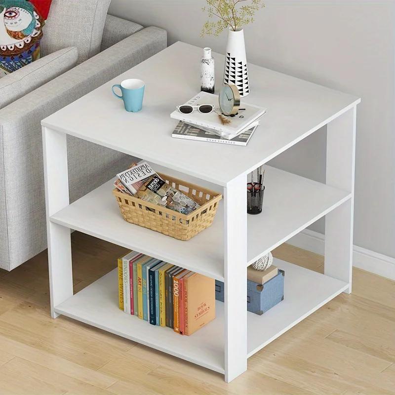 Creative and Exquisite, Simple and Luxurious Small Square Table, Movable Bedside Table and Coffee Table for Small Bedroom Units