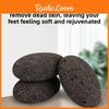 Elliptical Volcano Stone Foot Tool Black Callus Remover For Pedicure And Foot Care