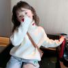 Girls' High Neck Thermal Top - Autumn/Winter Long Sleeve, Plus Velvet, Warm Base Layer