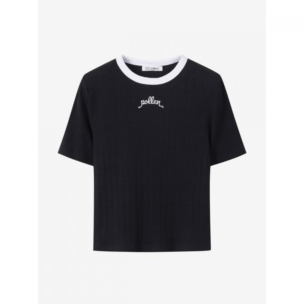 

Cc CollecT Half Sleeve T shirT Neck Color Line C252psm053 white/66