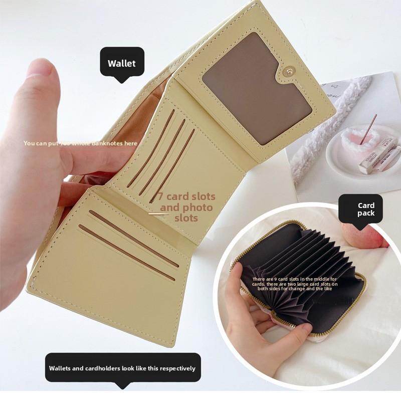 Plaid Wallet Simple Multifunctional Student Wallet Change Card Bag