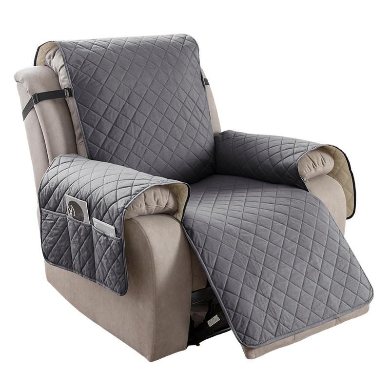 Universal Polyester Square Pattern Sofa Cushion For Single Double Triple Seat Lounge Chair Protector
