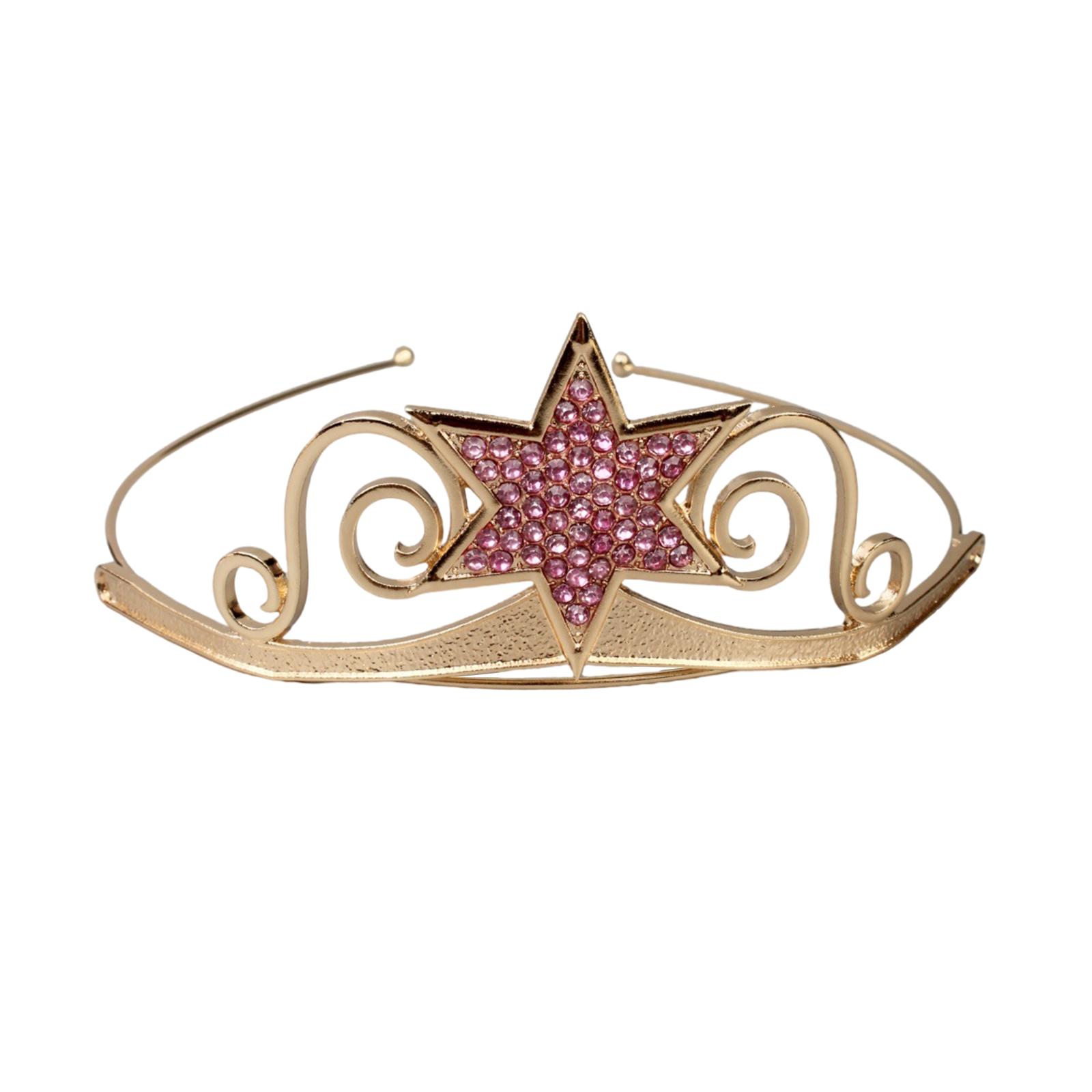 

Girl Hair Hoop Glinting Crown for Queen Birthday Heavy Duty Headbands Photo Props Elegant Costume Headwear