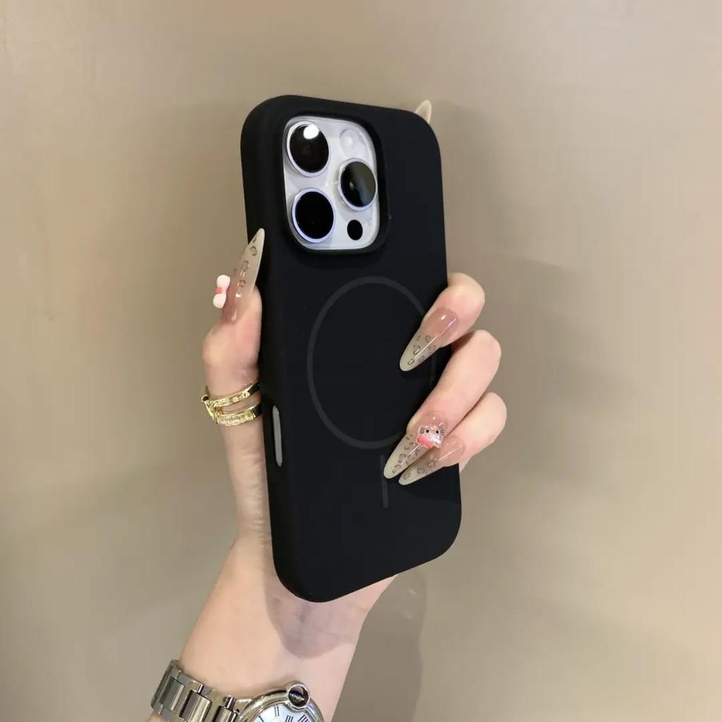 Applicable To Apple IPhone 16 Promax Mobile Phone Case New 16 Liquid Silicone MagSaf Magnetic Suction Full Package Anti Fall