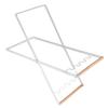 Trash Bag Holder Stand Rubber Wood Handle Iron Stand Flat Appearance Foldable Portable Garbage Bag