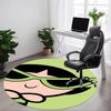 1 szt. Dywanik Okrągły z Motywem Dziewczyn z Powerpuff Girls do Biura, Pod Krzesła Biurowe, Sypialni, Salonu, Wystrój Domu a1022137