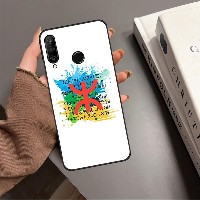 Amazigh Berber Flag For Huawei P30 P40 Lite P60 Pro Nova 10 9 SE 7i 8i 11i 12i 12s Y90 Y60 Y70 Y72 Y61 Y91 Case