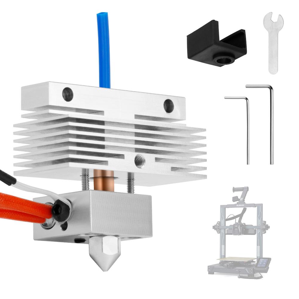 Elegoo Neptune 3 Pro /Plus /Max için Yükseltilmiş Hotend Kiti 24V 40W Seramik Isıtma Plakalı Hot End 3D Yazıcı Parçası Nozul ile Montaj