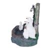 Garden Duck Family Statue Originality Resin Sculpture Ornament Decoration for Yard Patio Fountain