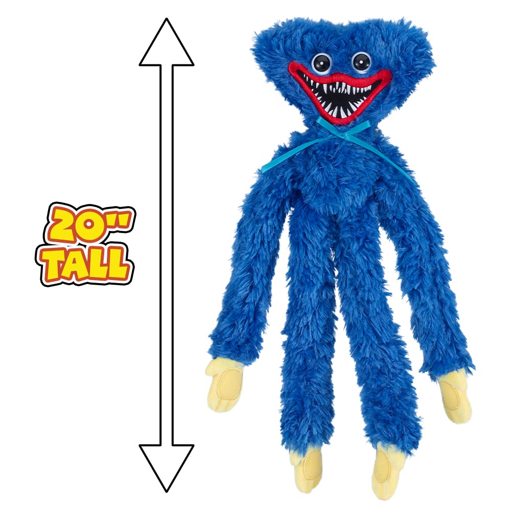Poppy Playtime - Huggy Woggy Jumbo Plush (20-inch Tall, Series 1) [Officially Licensed]