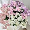 Artificial Crabapple Flower 18 Inch Fake Flowers with Stem And Leaves Realistic Faux Floral Arrangement for Kitchen Dining Table Centrepiece Wedding