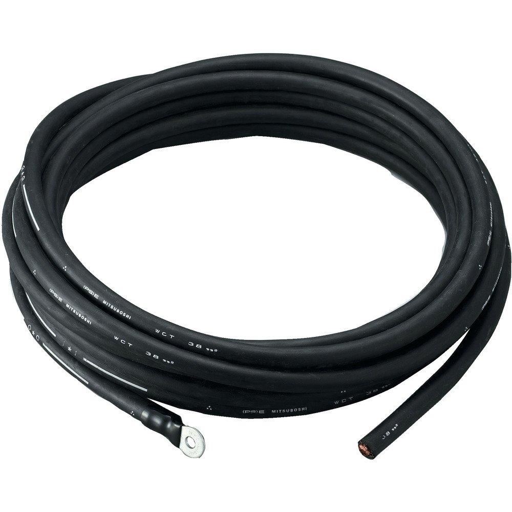 

TRUSCO Сварочный Вторичный Сделано из Упругого и Прочного Натурального Отличные Характеристики Выдержки Напряжения Кабель TWC-3810, Боковой, 10 м, Резиновый,