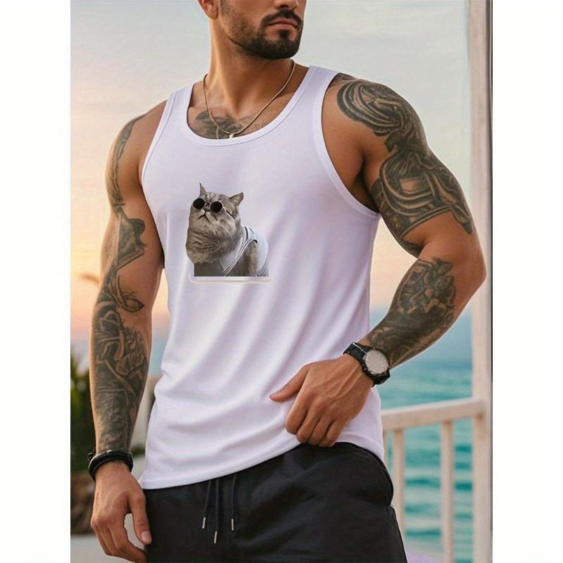 

Indoor Activities, Warm & Comfortable, Men s Thermal Tank XXL білий
