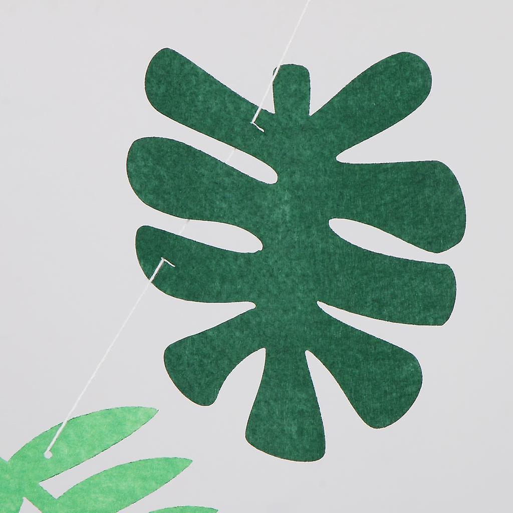 Hawaiian Toucan Leaf Flower Felt Banner Summer Garland Wedding Party Decor