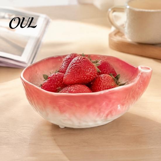 Professionelles Obst- und Gemüse-Reinigungswerkzeug Keramik-Beerenwaschschale mit Abflusslöchern, Effizientes Obst-Spülsystem, Küchensieb für