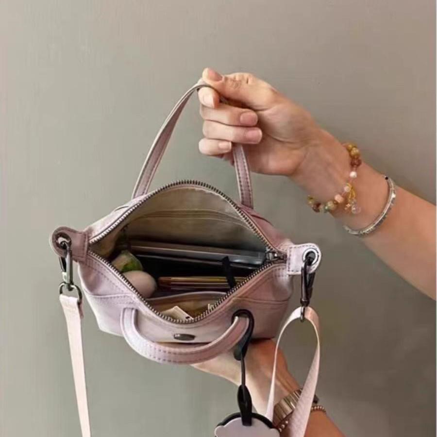 Mini tote new fashionable versatile small bag nylon shoulder portable messenger bag dumpling bag women