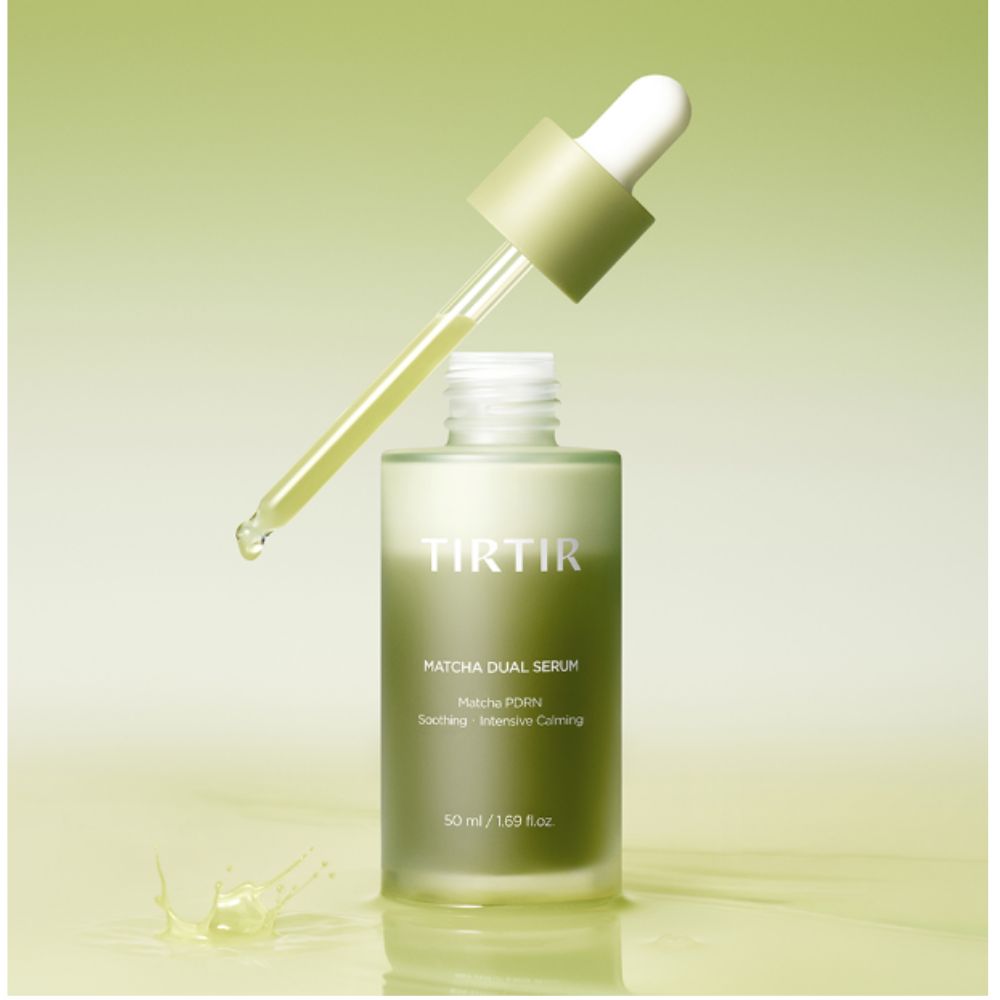 TIRTIR Matcha Dual Serum 50ml - High Potency Pore Tightening & Antioxidant Elasticity Boosting Face Essence