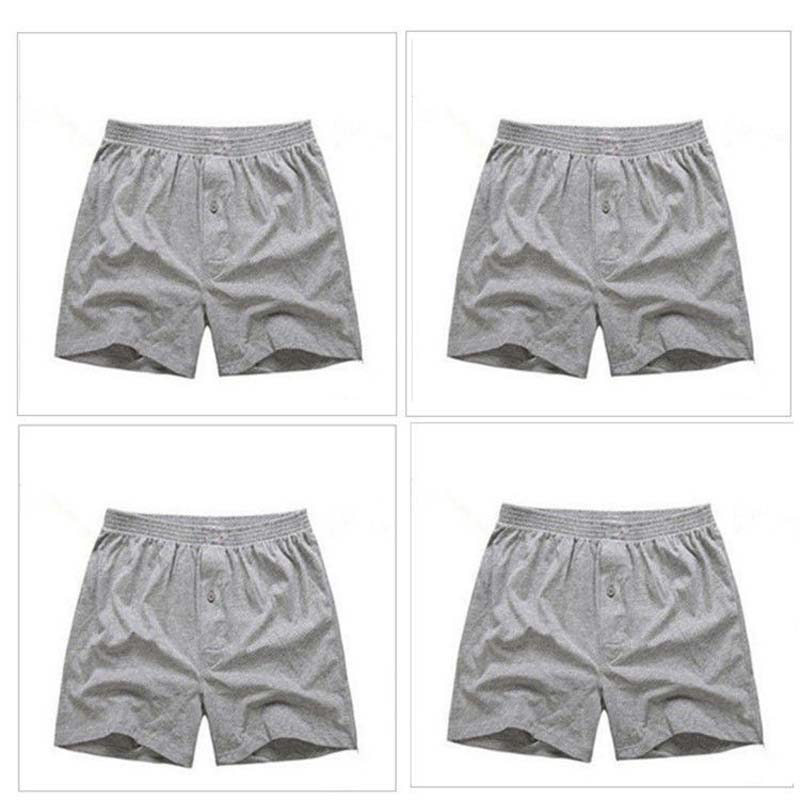 Confezione da 4 boxer da uomo boxer larghi boxer da casa in cotone taglie forti
