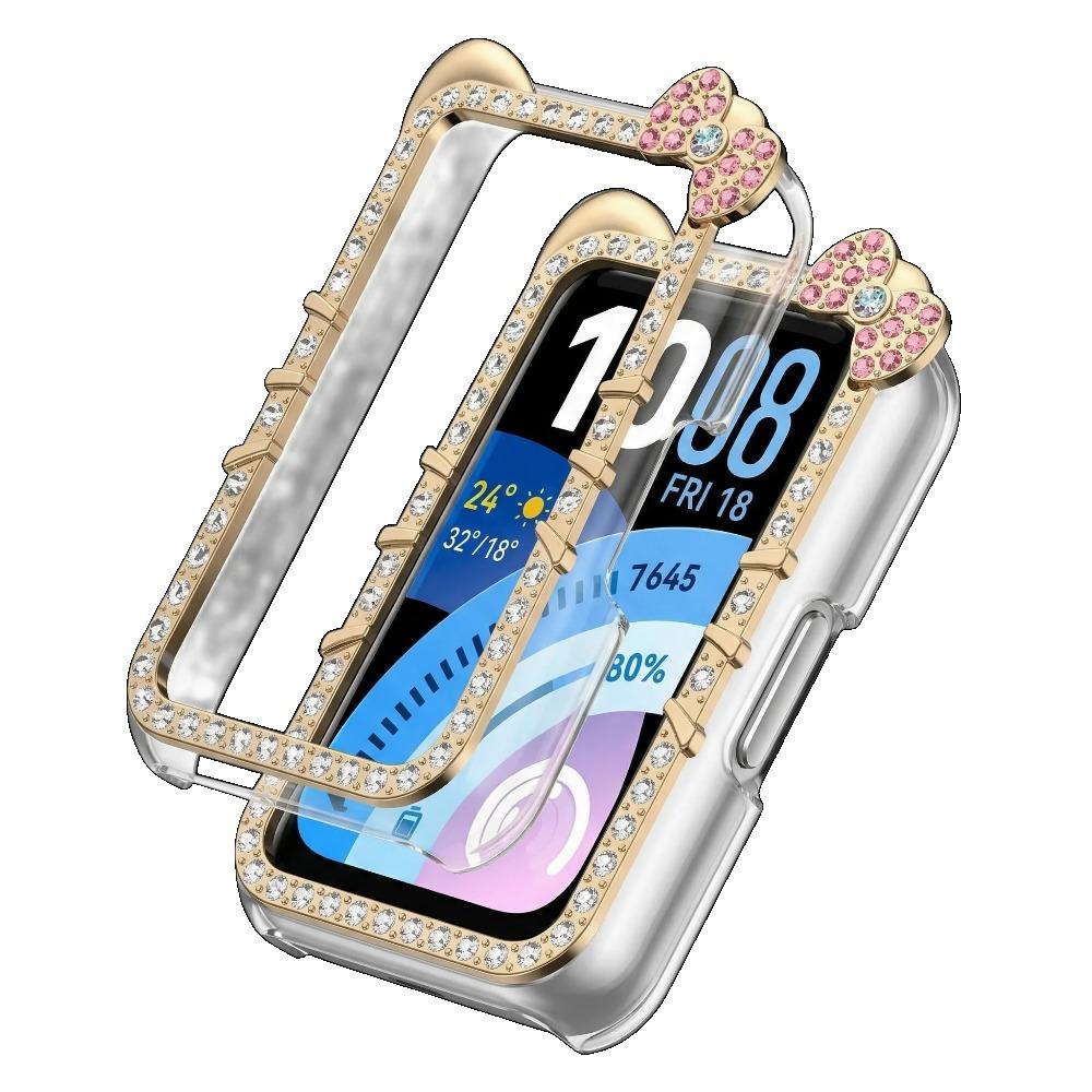 Custodia con Diamanti per HUAWEI Band 11 Accessori Bordo Bumper Rigido Vuoto a 360° Frame shell Carina Copertura GATTO huawei smart band 11 pro