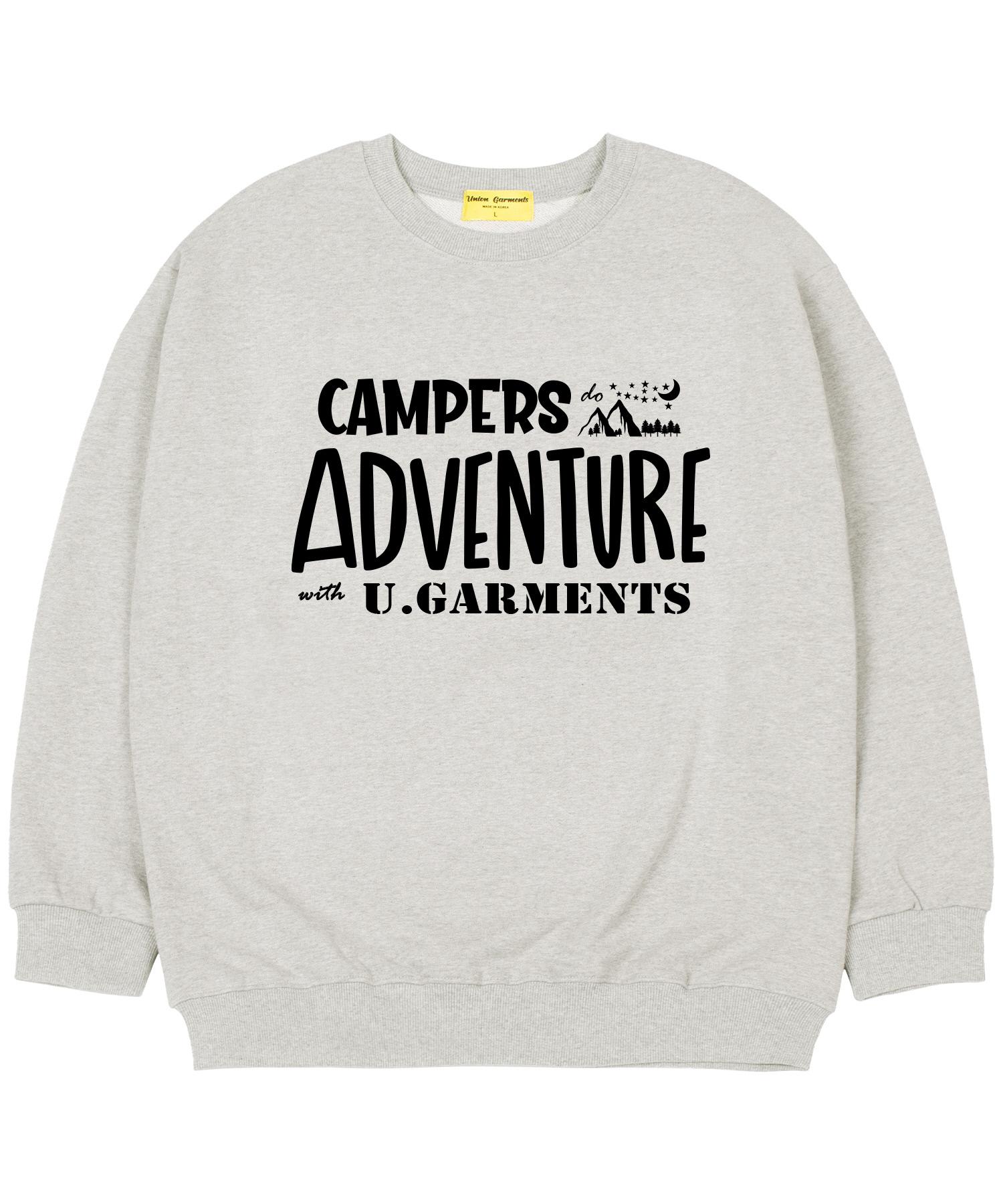 Union Garments [На флисе] Campus Оверсайз Толстовка Овсяный M