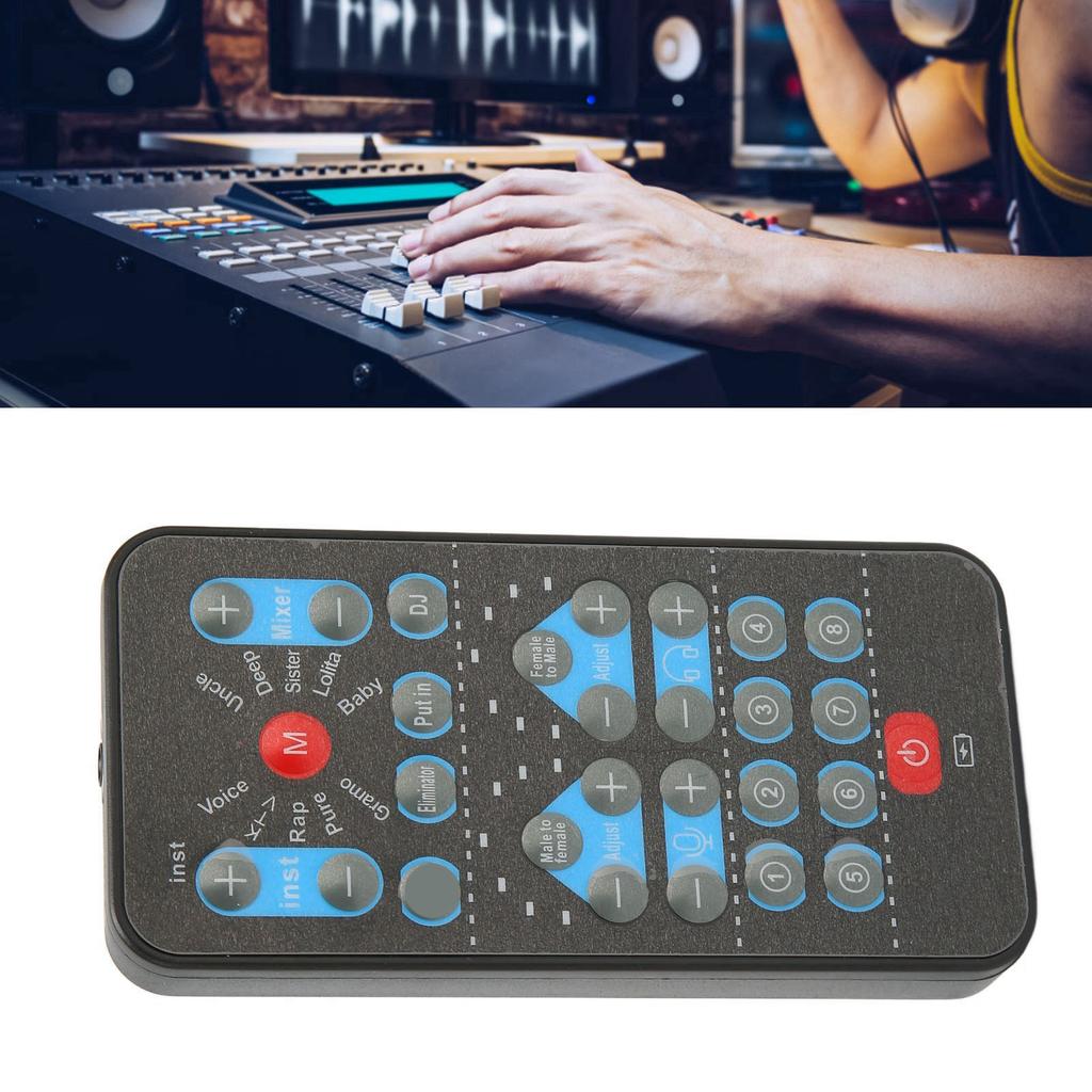 Mini Voice Changer Support Multi Languages Sound Card Voice Changer with 8 Sound Effects for Mobile 