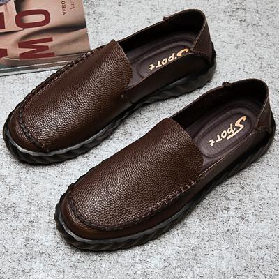 Mode Klassische Business Herrenschuhe Weichsohlige Bequeme Slipper Sommer Atmungsaktiv Vielseitige Herren Echtlederschuhe