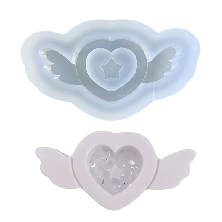 

Angel-wing Resin Shaker Mold,Silicone Quicksand Mould Resin Shaker Molds Resin Epoxy Casting Shaker Mould for DIY Crafts 1